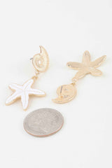 Summer Starfish Drop Earrings