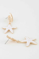 Summer Starfish Drop Earrings