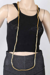 Polished Tube Chain Statement Necklace