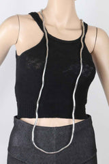 Polished Tube Chain Statement Necklace