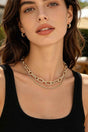 Double Polished Link Chain Choker Necklace