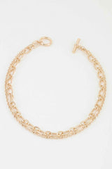 Double Polished Link Chain Choker Necklace