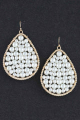 Pearls In A Teardrop Earrings