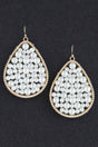 Pearls In A Teardrop Earrings