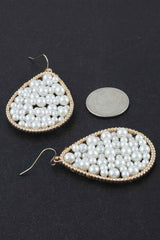 Pearls In A Teardrop Earrings