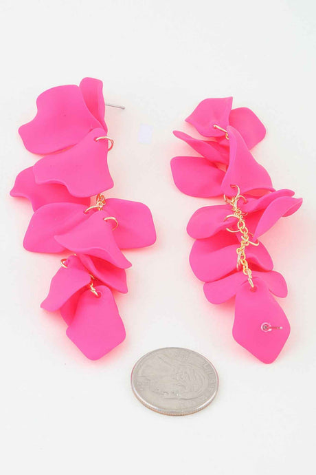 Bright Petal Blossom Drop Earrings