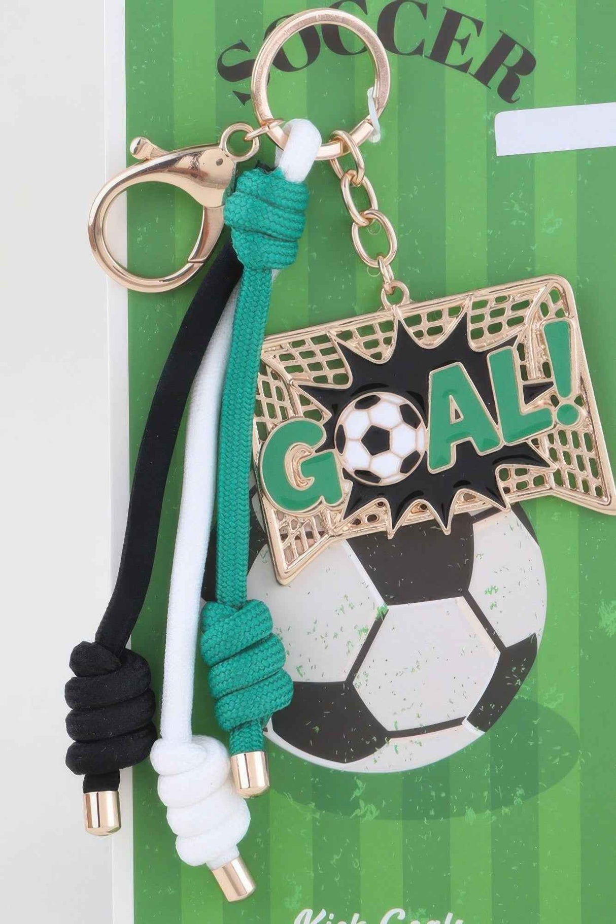 Goal Getter Soccer Bag Charm Key Chain