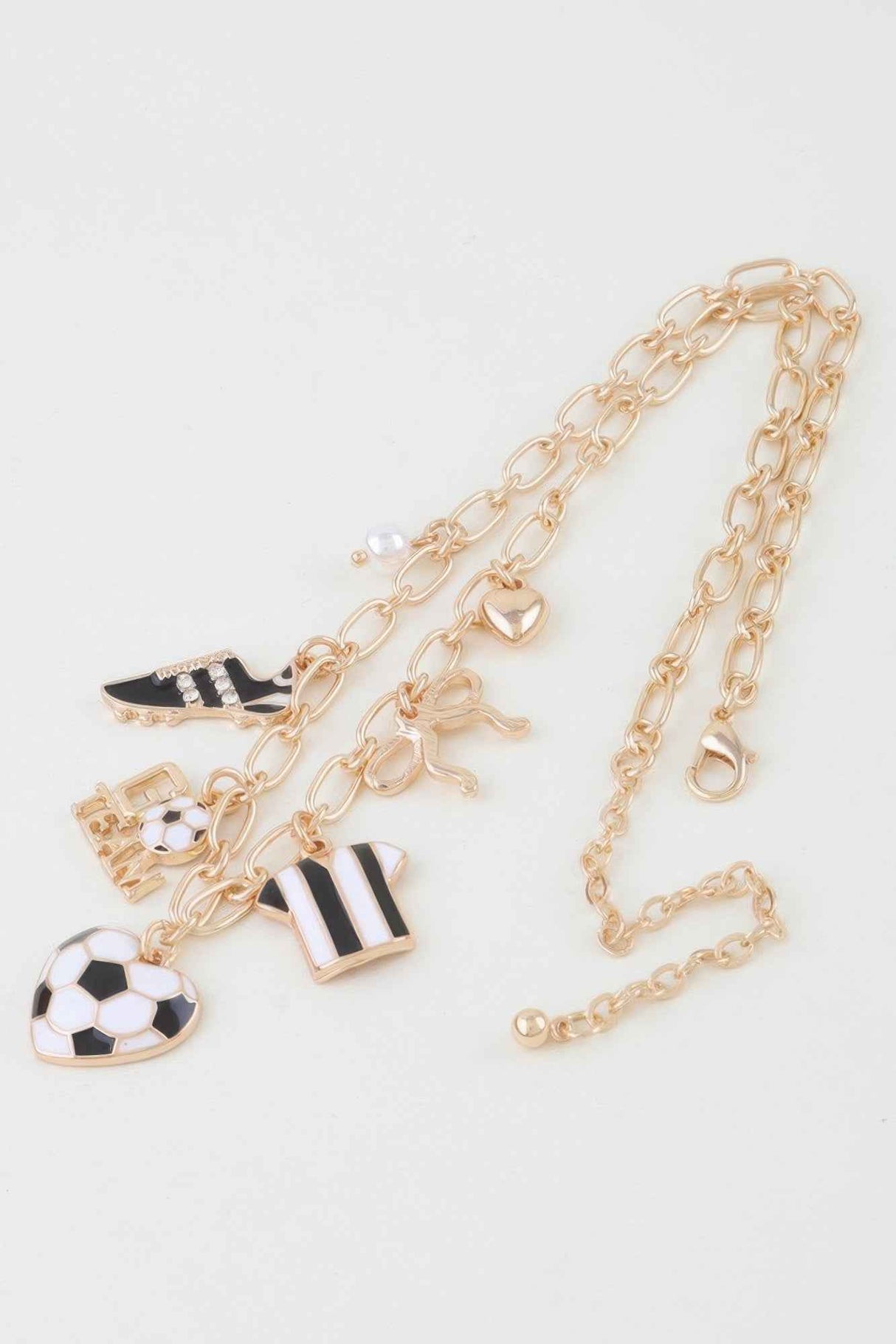 Varsity Vibes Soccer Charm Necklace