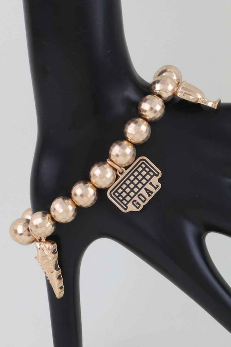 Game Day Glory Soccer Charm Bracelet