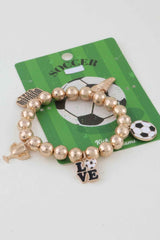 Game Day Glory Soccer Charm Bracelet