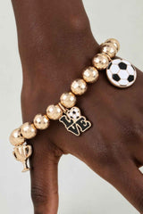 Game Day Glory Soccer Charm Bracelet