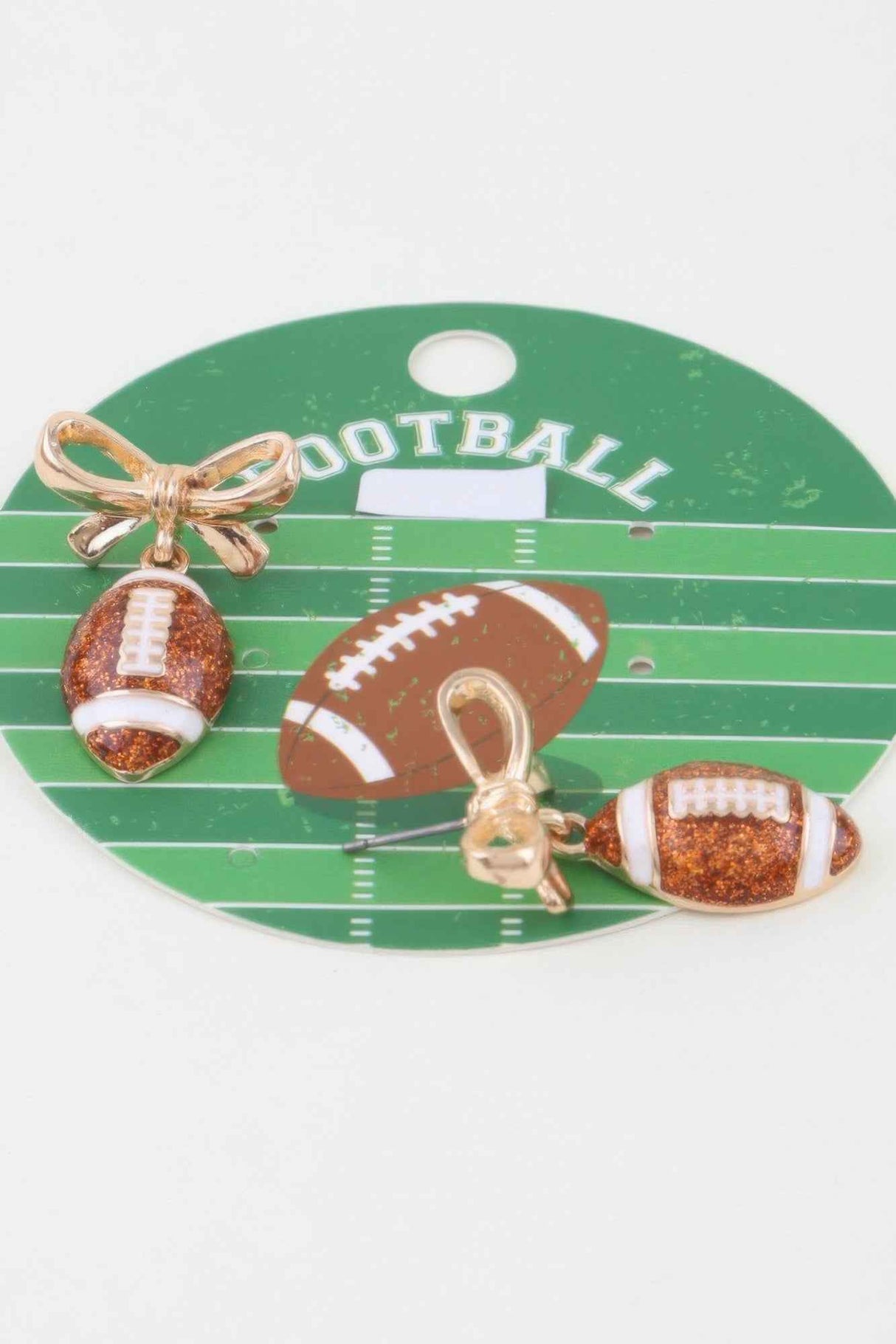 Game Day Coquette Football Earrings