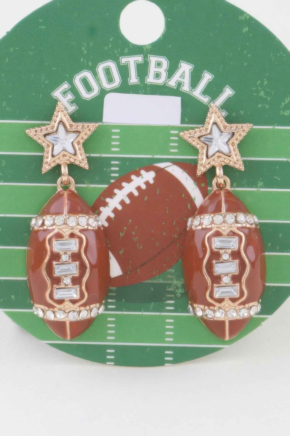 Game Day Glam Football Earrings