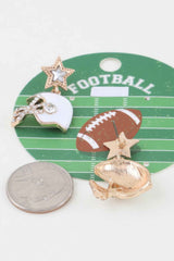 Game Day Glam Helmet Drop Earrings