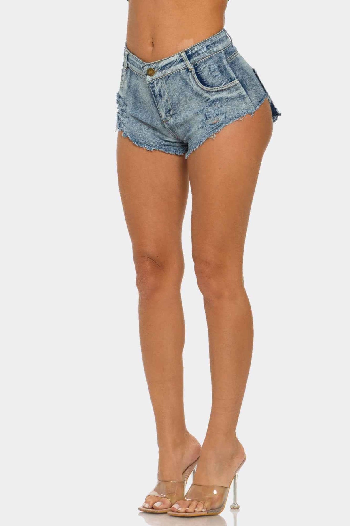 Cut It Out Denim Shorts