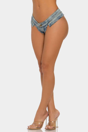 Wild Card Denim Shorts