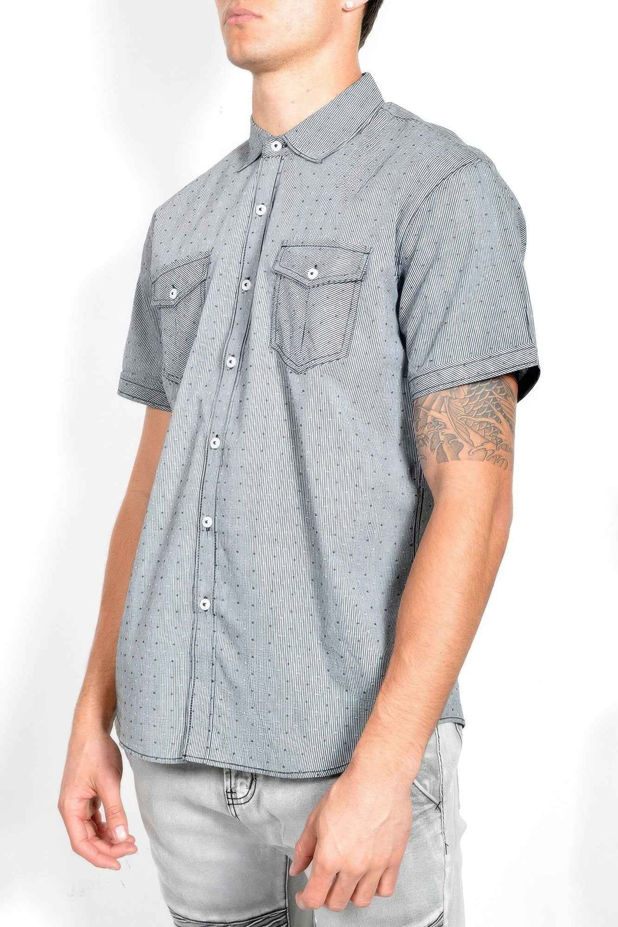 Men's Casual Short Sleeve Patterned Shirts