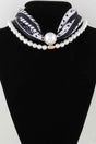 Luxury Scarf Beaded Choker Necklace