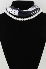 Luxury Scarf Beaded Choker Necklace