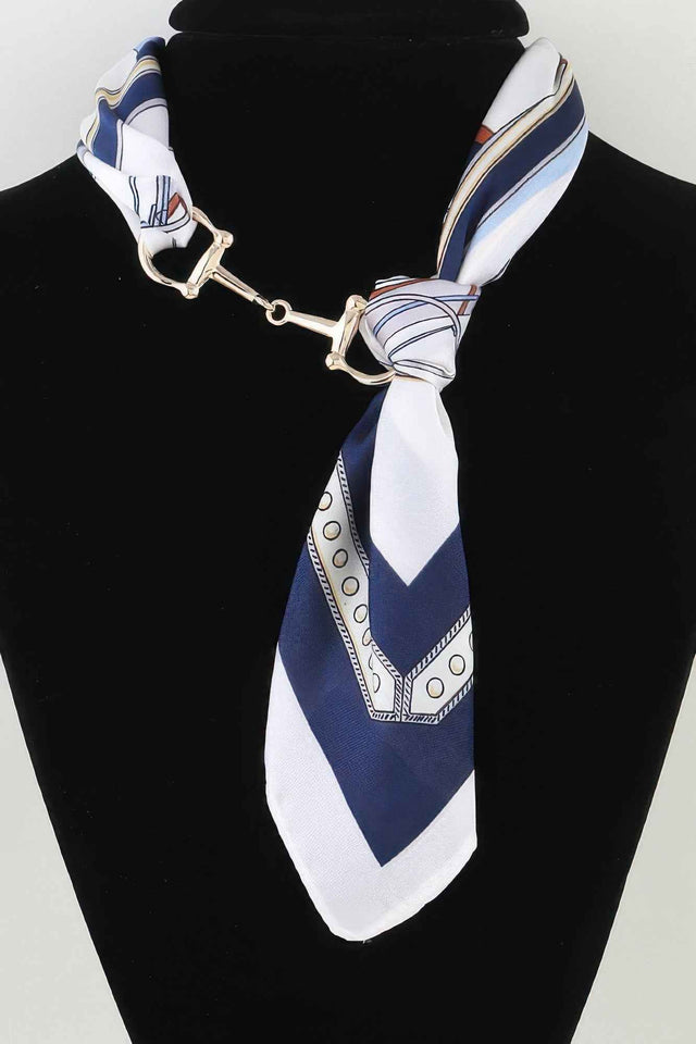 Scarf Wrap Toggle Statement Necklace