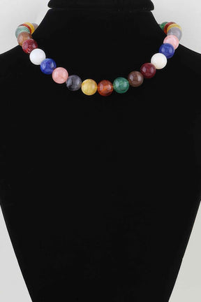 Multicolor Beaded Statement Necklace