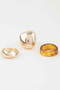 Modern Triple Band Statement Rings Set