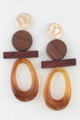 Modern Earth Drop Earrings