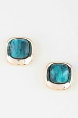 Modern Polished Stone Earrings