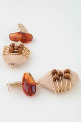 Abstract Historic Pillar Drop Earrings