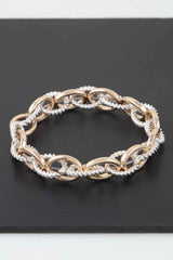 Multi Intertwined Twisted Chain Bracelet