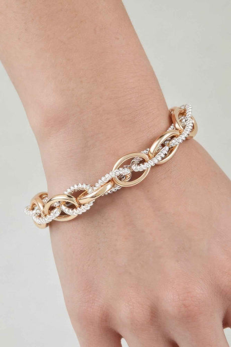 Multi Intertwined Twisted Chain Bracelet