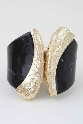 Abstract Stone Pillar Cuff Bracelet