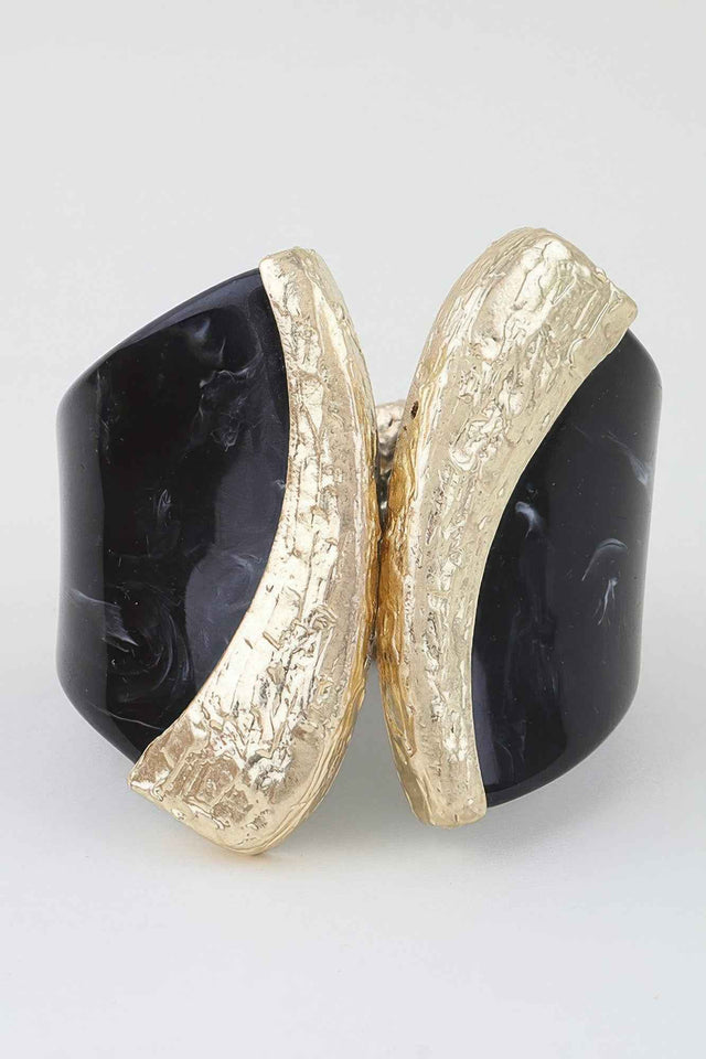 Abstract Stone Pillar Cuff Bracelet