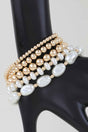 Multi Polished Stone Beaded Bracelet