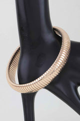 Polished Snake Chain Bangle Bracelet