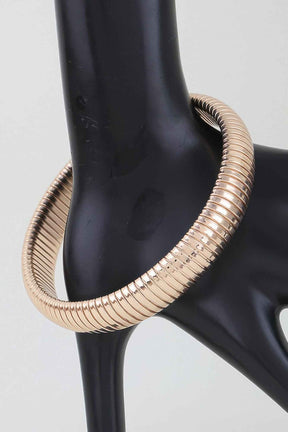 Polished Snake Chain Bangle Bracelet