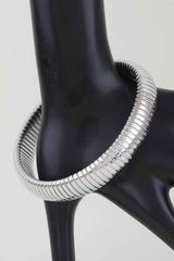 Polished Snake Chain Bangle Bracelet