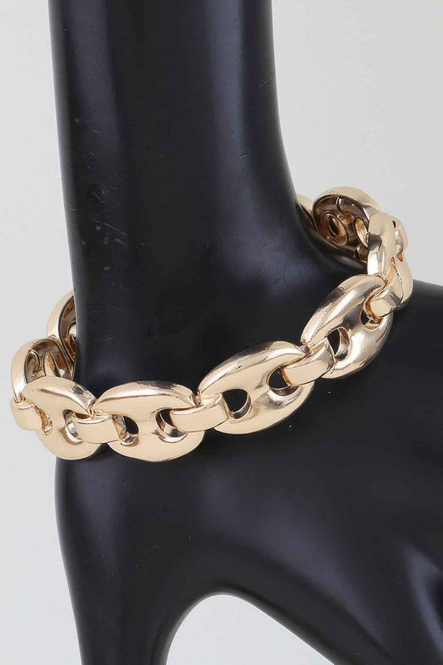 Polished Mariner Link Chain Bracelet