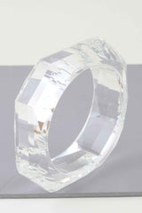 Geometric Crystal Stone Cuff Bracelet