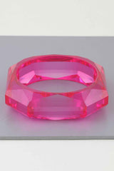 Geometric Crystal Stone Cuff Bracelet