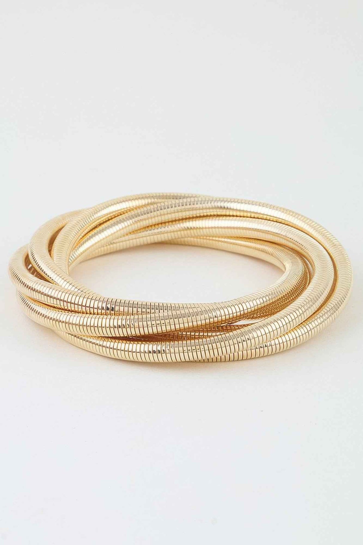 Multi Tangled Tube Chain Bracelet