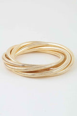 Multi Tangled Tube Chain Bracelet