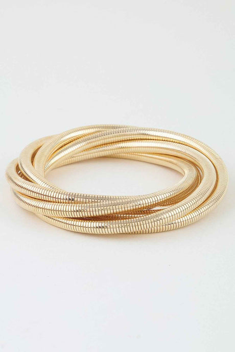 Multi Tangled Tube Chain Bracelet