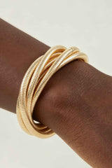 Multi Tangled Tube Chain Bracelet