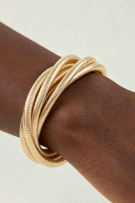 Multi Tangled Tube Chain Bracelet