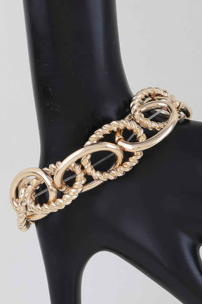 Multi Twisted Link Chain Bracelet