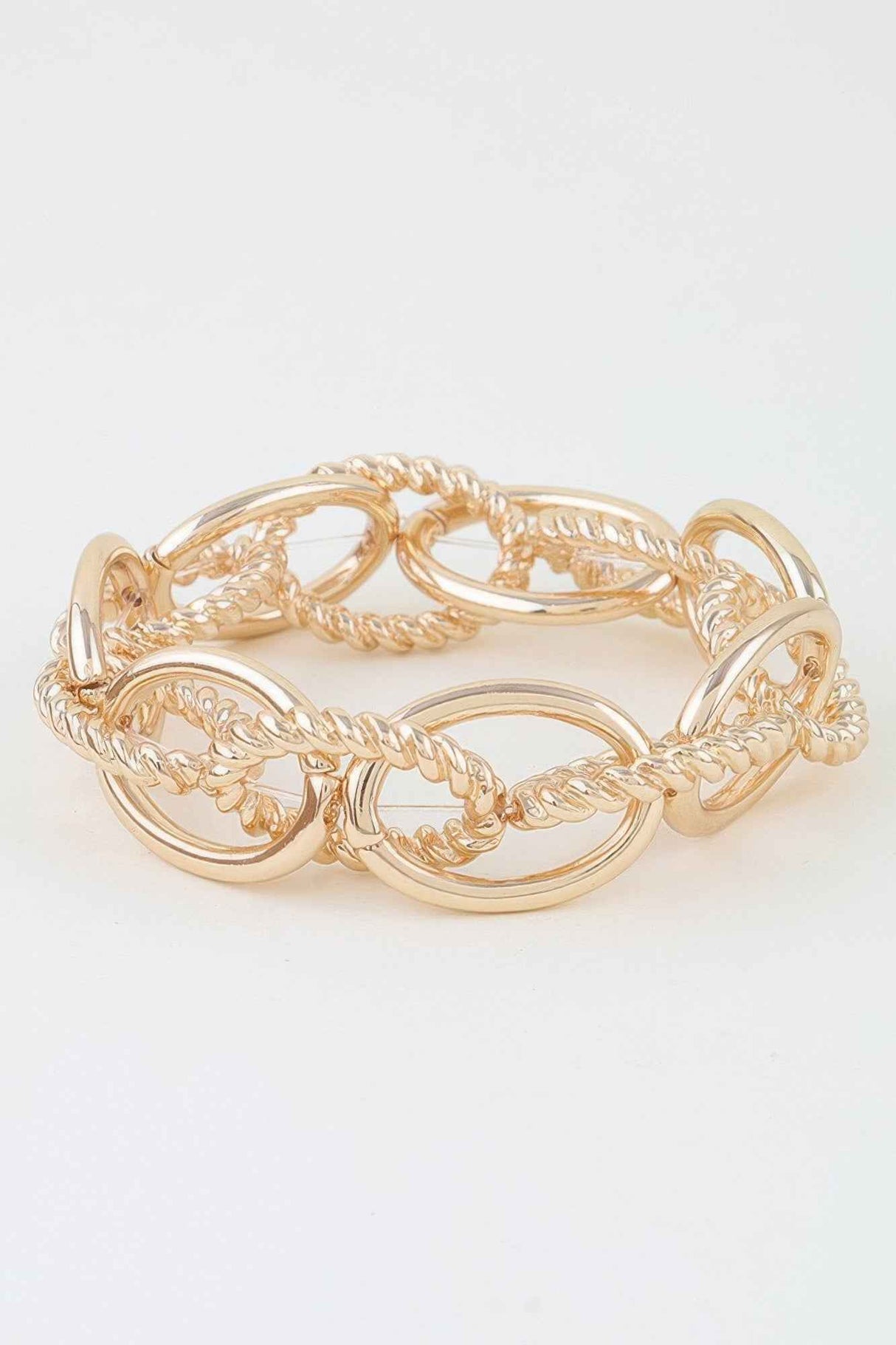 Multi Twisted Link Chain Bracelet