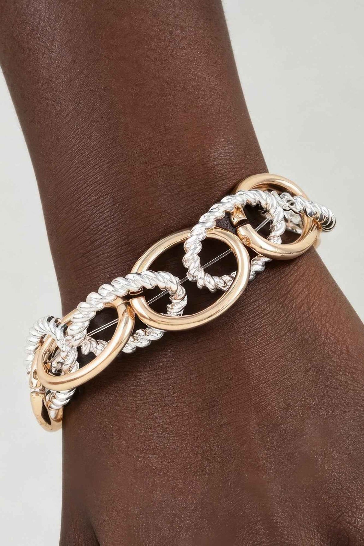Multi Twisted Link Chain Bracelet