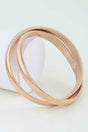Intertwined Snake Chain Bangle Bracelet