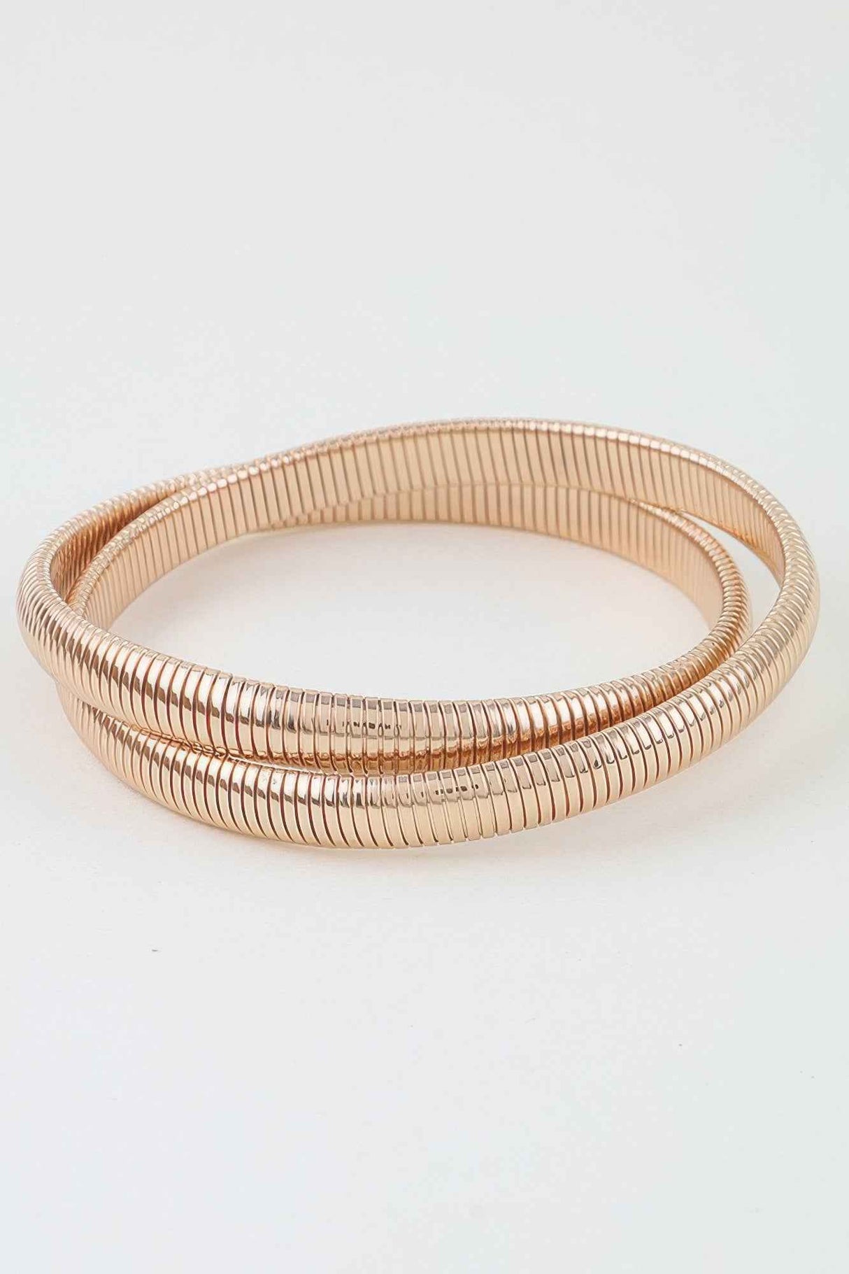 Intertwined Snake Chain Bangle Bracelet